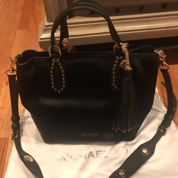 Michael Kors Bags Michael Kors Black Calf Hair Purse Poshmark
